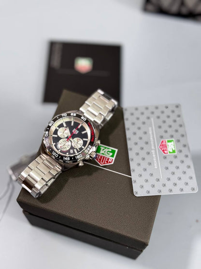 Tag Heuer Formula 1 Chronograph Men's Watches with Stainless Steel Bracelet in Different Dial Colors Reps UK Best Quality AAA Replica
