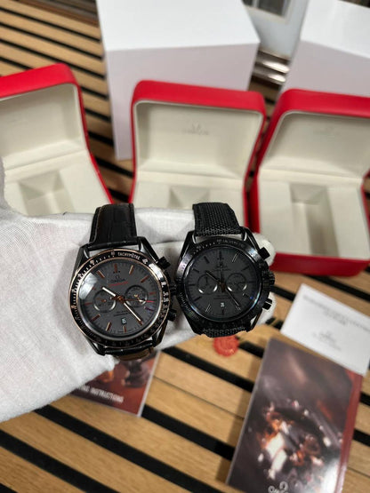 Omega Speedmaster Dark Side of the Moon Men's Watch Textile Strap in Black Reps UK Best Quality Reps AAA Replica