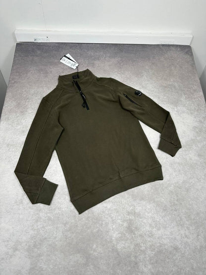 C.P. Company Diagonal Raised Fleece Half-Zip Jumpers Men's Women's in Different Colors Reps UK Best Quality AAA Replica
