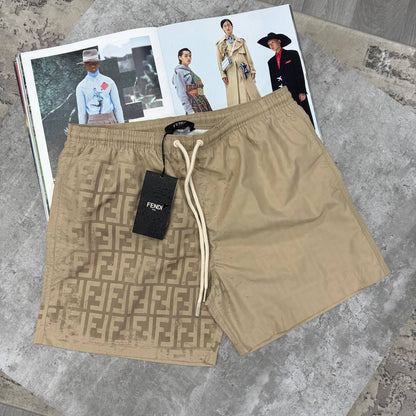 Fendi FF Logo Monogram Pattern Swim Shorts in Different Colors Men's Reps Sale UK Best Quality AAA Replica