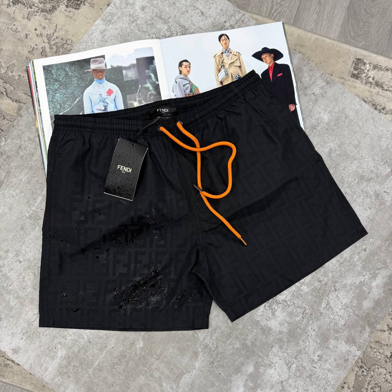 Fendi FF Logo Monogram Pattern Swim Shorts in Different Colors Men's Reps Sale UK Best Quality AAA Replica