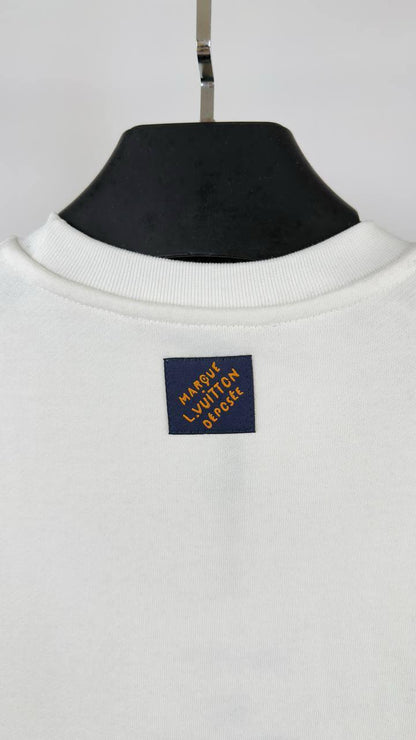 Louis Vuitton Embroidered Signature Crewneck Jumpers Men's Women's in 2 Colors Reps Sale UK Best Quality AAA Replica