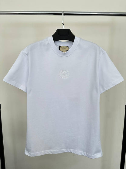 Gucci Interlocking G Logo-Embroidered Men's Women's T-Shirts in Different Colors Reps Sale UK Best Quality Sale AAA Replica