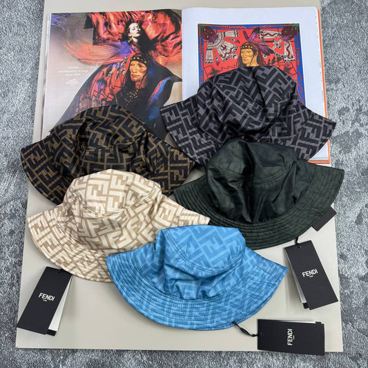 Fendi FF Motif Bucket Hats Men's Women's Reps Sale UK Best Quality AAA Replica