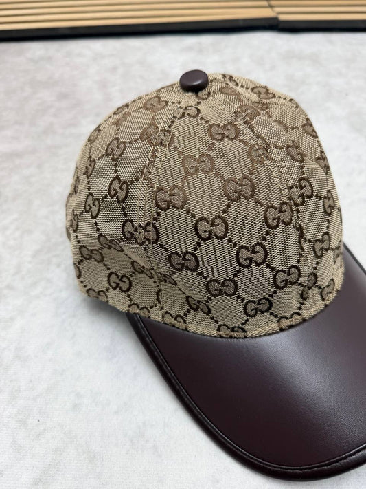 Gucci GG Canvas Baseball Cap Beige Men's Reps Sale UK Best Quality AAA Replica