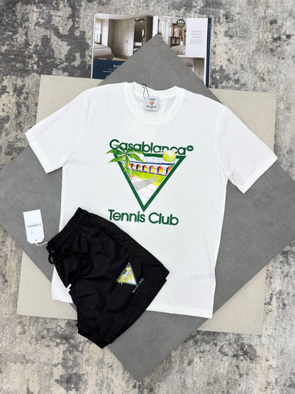 Casablanca Tennis Club Icon Men's T-Shirts & Shorts Set in Different Colors Reps Sale UK Best Quality AAA Replica