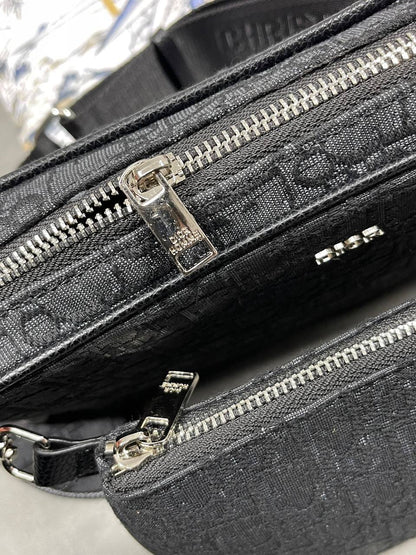 Dior Saddle Triple Pouch Oblique Jacquard Women's Bags in 2 Colors Reps Sale UK Best Quality AAA Replica