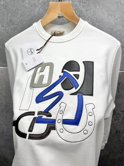 Hermes Horse Logo Crewneck Men's Women's Jumper in 2 Colors Reps UK Best Quality AAA Replica