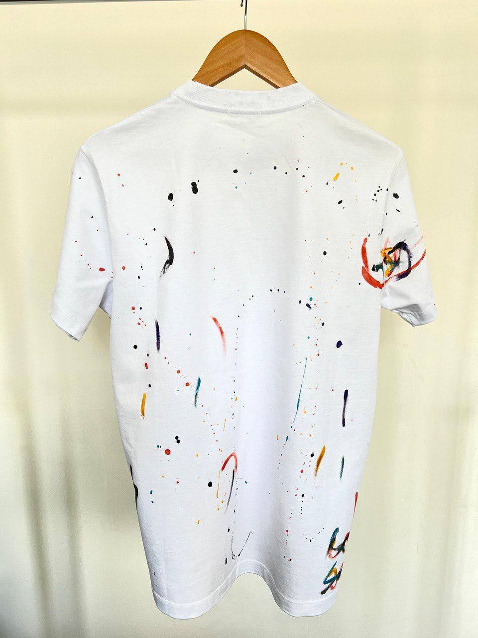 Dior Multicolour Paint Splatter Men's Women's T-Shirts in 2 Colors Reps UK Best Quality AAA Replica
