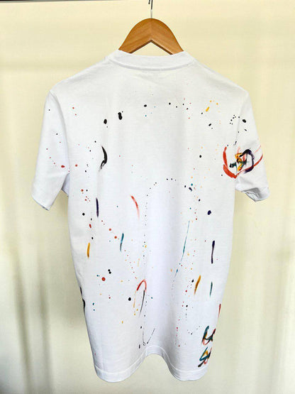 Dior Multicolour Paint Splatter Men's Women's T-Shirts in 2 Colors Reps UK Best Quality AAA Replica