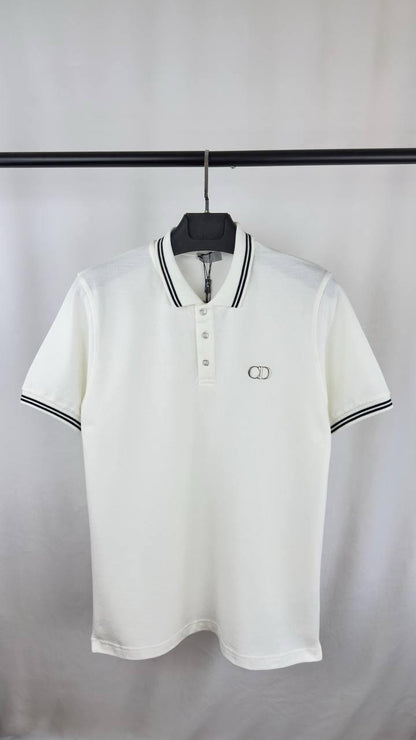 Dior CD Icon Striped Polo Shirts Men's in 2 Colors Reps Sale UK Best Sale Quality AAA Replica