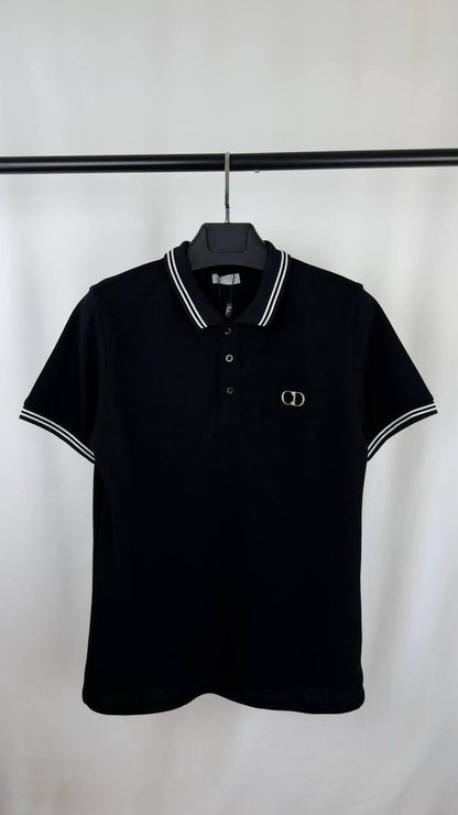 Dior CD Icon Striped Polo Shirts Men's in 2 Colors Reps Sale UK Best Sale Quality AAA Replica