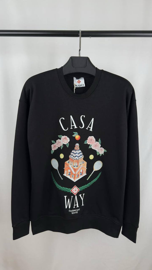 Casablanca Casa Way Crewneck Men's Women's Jumper in 2 Colors Reps Sale UK Best Quality AAA Replica