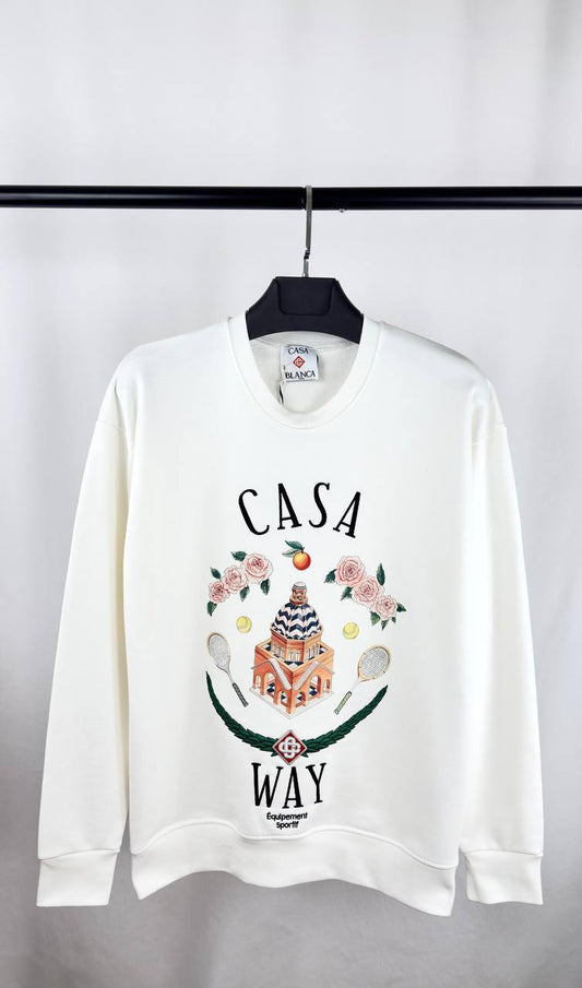 Casablanca Casa Way Crewneck Men's Women's Jumper in 2 Colors Reps Sale UK Best Quality AAA Replica