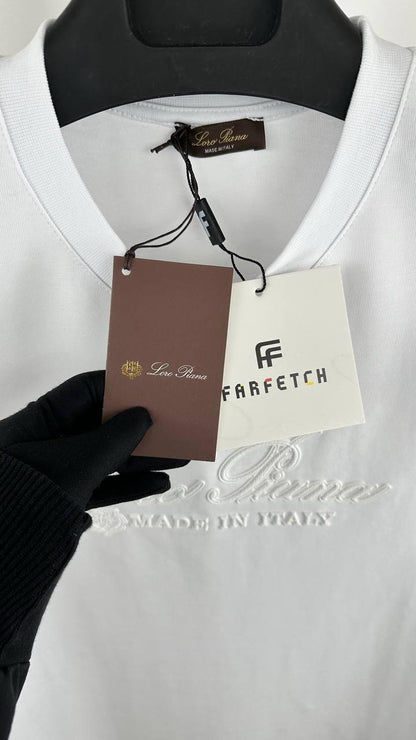 Loro Piana Embossed Logo Men's Women's T-Shirt in 2 Colors Reps UK Best Quality AAA Replica
