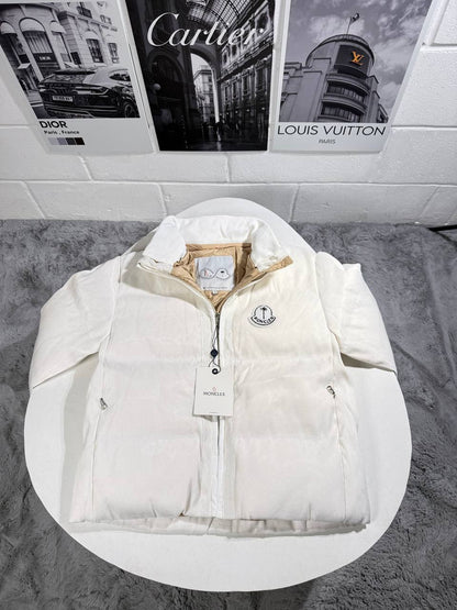 Moncler Maya 70 by Palm Angels Jackets Men's Women's in White Color Reps UK Sale Best Quality AAA Replica