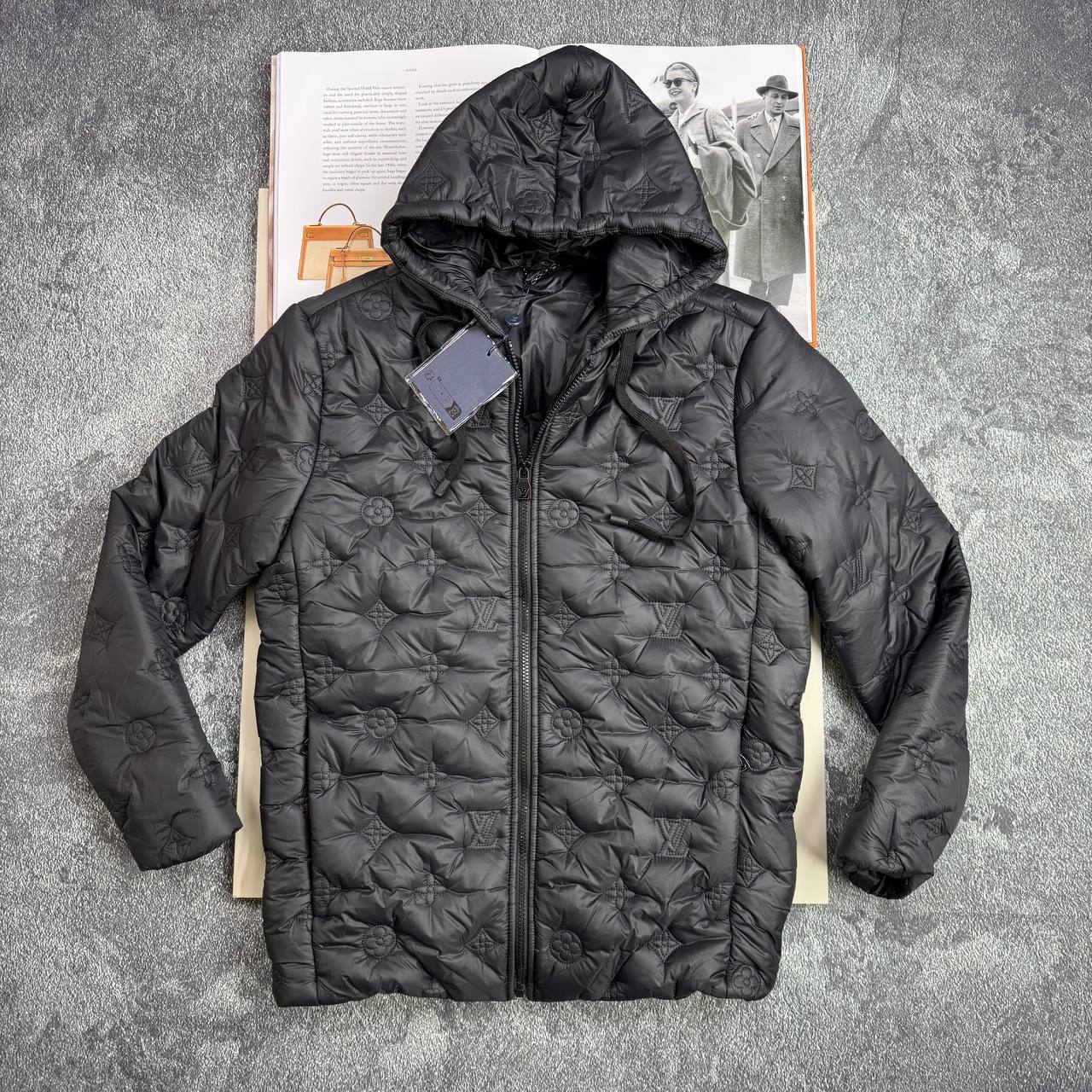 Louis Vuitton Monogram Quilted Hooded Blouson Jackets Men's Women's in 2 Colors Reps UK Best Quality AAA Replica