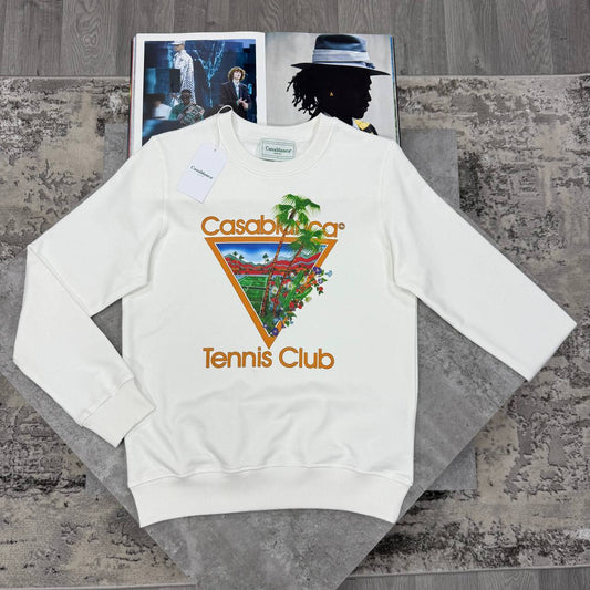 Casablanca 'Casa Way Tennis Club' Crewneck Men's Women's Jumper in 2 Colors Reps UK Best Quality AAA Replica