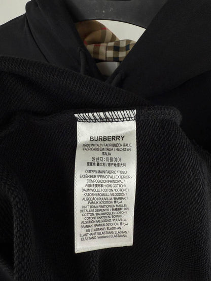 Burberry Equestrian Knight Design EKD Hoodie Men's Women's in Black Color Reps Sale UK Best Quality Sale AAA Replica