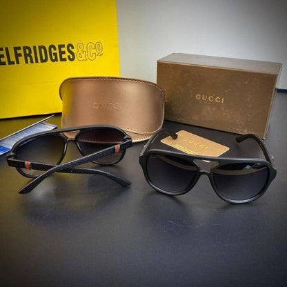 Gucci Web Stripe Aviator Sunglasses Men's Reps Sale UK Best Quality AAA Replica