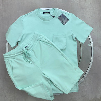 Louis Vuitton Monogram 3D Pocket Men's Women's T-Shirts & Shorts Set in Different Colors Reps Sale UK Best Quality AAA Replica