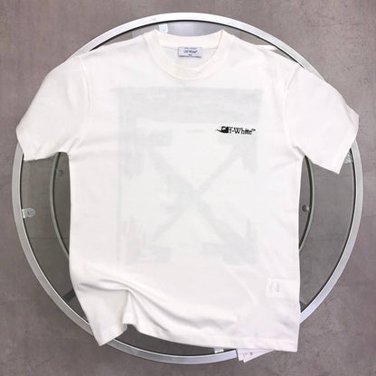 Off-White Men's Ink Arrow Slim Fit Men's Women's T-Shirts in 2 Colors Reps Sale UK Best Quality AAA Replica