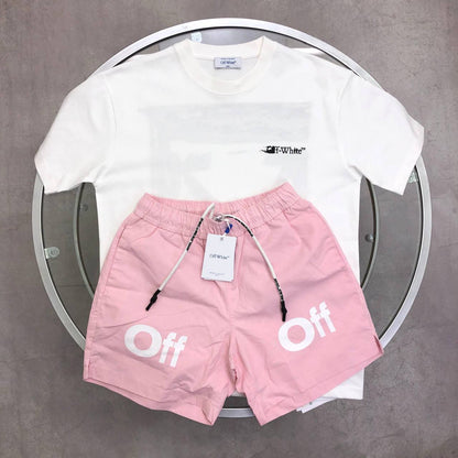 Off-White Men's Ink Arrow Slim Fit Men's T-Shirts & Shorts Set in Different Colors Reps Sale UK Best Quality AAA Replica