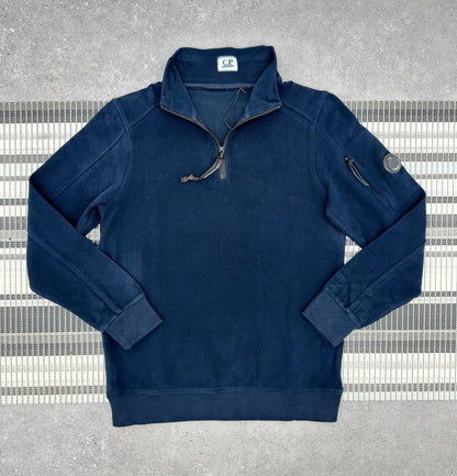 C.P. Company Lens Detail Sleeve Quarter-Zip Jumpers Men's Women's in Different Colors Reps UK Best Quality AAA Replica