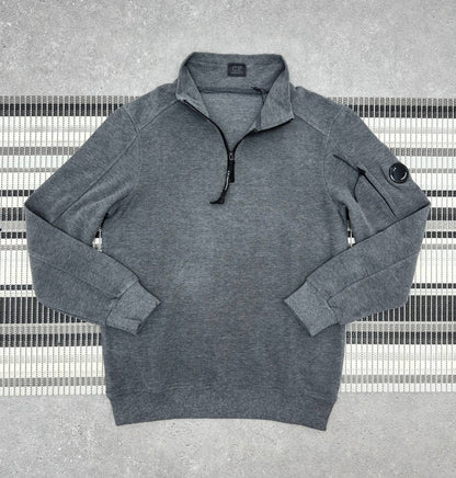 C.P. Company Lens Detail Sleeve Quarter-Zip Jumpers Men's Women's in Different Colors Reps UK Best Quality AAA Replica
