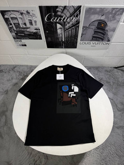 Hermes Velky Lov Patch Crewneck Men's Women's T-Shirts in Different Colors Reps Sale UK Best Quality AAA Replica