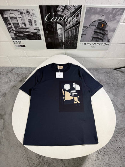 Hermes Velky Lov Patch Crewneck Men's Women's T-Shirts in Different Colors Reps Sale UK Best Quality AAA Replica
