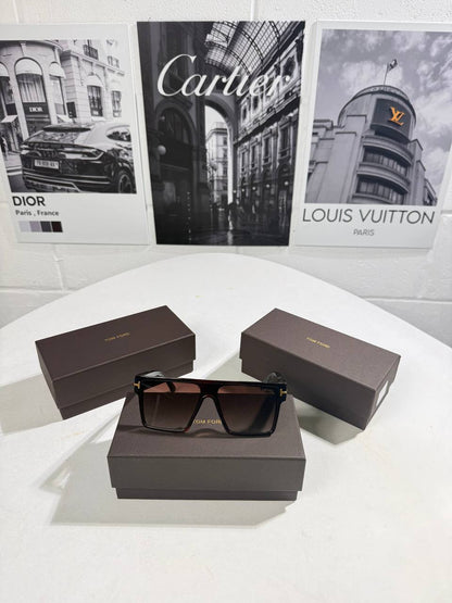 Tom Ford FT0709 Whyat Square Full Rim Brown Sunglasses Men's Women's Reps Sale UK Best Quality Sale AAA Replica