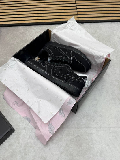 Nike Air Jordan 1 Retro Low OG SP "Travis Scott" in Black DM7866-001 Trainers Men's Reps Sale UK Best Quality Sale AAA Replica