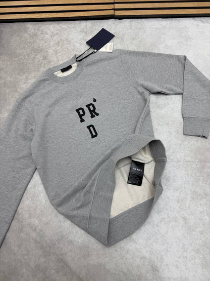 Prada Logo-Embroidered Men's Women's Jumper in 2 Colors Reps Sale UK Best Quality AAA Replica