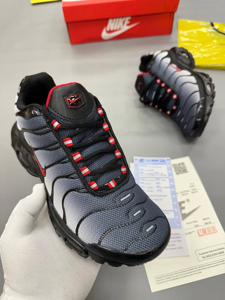 Nike Air Max Plus TN Black Gradient Red Dracula CI2299-001 men's AAA replica trainers UK — designer reps sale