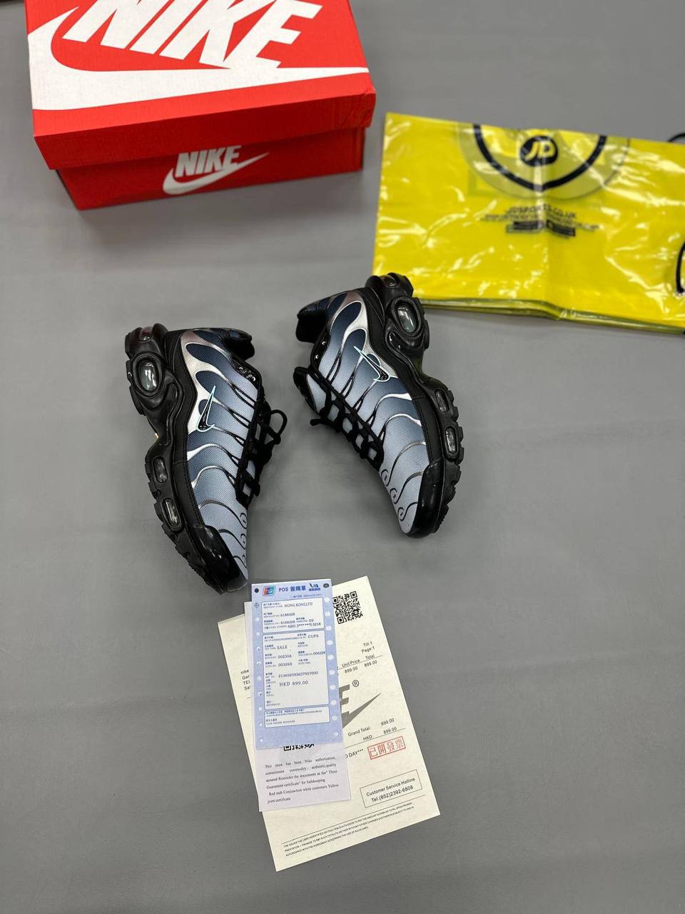 Nike Air Max Plus TN Black Wolf Grey IO0657-001 men's AAA replica trainers UK — designer reps sale