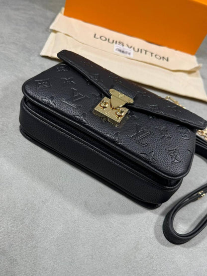 Louis Vuitton Pochette Métis East West Monogram Shoulder Bag Black Women's Reps Sale UK Best Quality AAA Replica