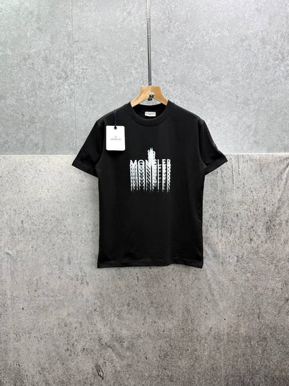 Moncler Faded Logo Cotton T-Shirt Men's Women's in Different Colors Reps UK Best Quality Sale AAA Replica