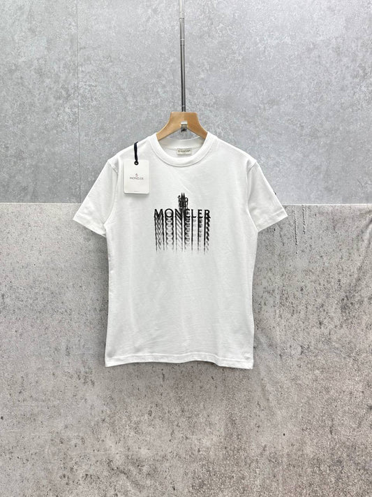 Moncler Faded Logo Cotton T-Shirt Men's Women's in Different Colors Reps UK Best Quality Sale AAA Replica