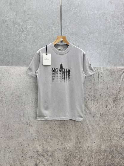 Moncler Faded Logo Cotton T-Shirt Men's Women's in Different Colors Reps UK Best Quality Sale AAA Replica