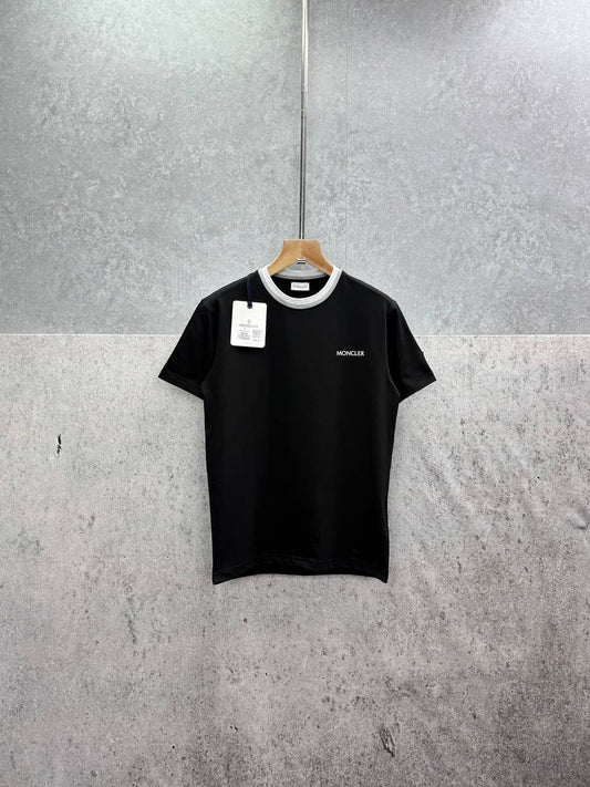 Moncler Rubberized Logo Print Cotton-Jersey T-Shirt Men's Women's in 2 Colors Reps UK Best Quality Sale AAA Replica