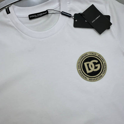 Dolce & Gabbana D&G Logo-Patch Men's Women's T-Shirts in Different Colors Reps Sale UK Best Quality Sale AAA Replica