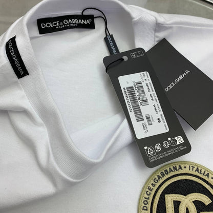 Dolce & Gabbana D&G Logo-Patch Men's Women's T-Shirts in Different Colors Reps Sale UK Best Quality Sale AAA Replica