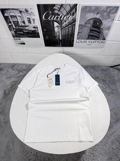 Christian Dior Couture Relaxed-Fit Crewneck T-Shirts  in 2 Colors Men's Women's Reps Sale UK Best Quality Replica