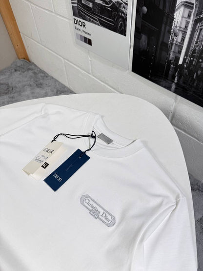 Christian Dior Couture Relaxed-Fit Crewneck T-Shirts  in 2 Colors Men's Women's Reps Sale UK Best Quality Replica