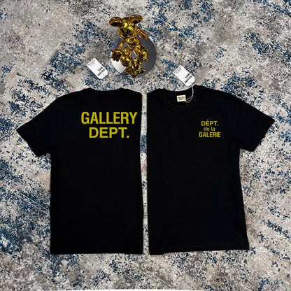 Gallery Dept. French Logo T-Shirt in Black Men's Women's Reps Sale UK Best Quality Replica