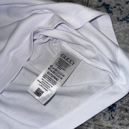 Gucci Interlocking G Striped Men's Women's T-Shirts in White Color Reps Sale UK Best Quality Sale AAA Replica