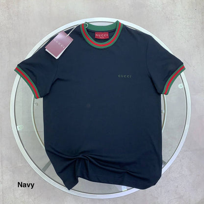 Gucci Web Trim Logo Men's Women's T-Shirts in Different Colors Reps Sale UK Best Quality Sale AAA Replica