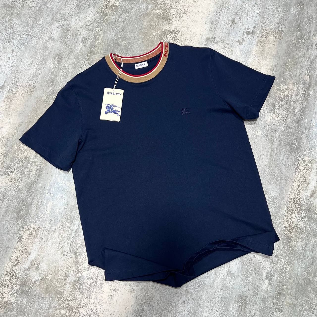 Burberry Jacquard-Striped Collar Men's Women's T-Shirts in Different Colors Reps Sale UK Best Quality AAA Replica