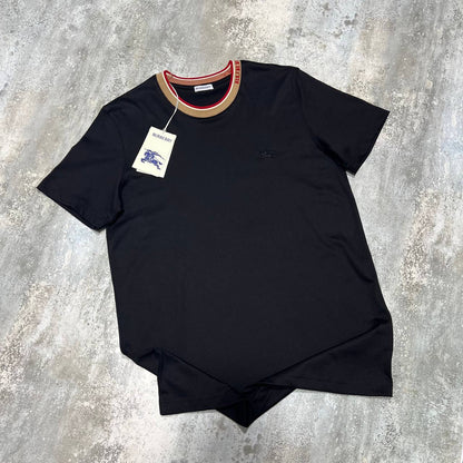 Burberry Jacquard-Striped Collar Men's Women's T-Shirts in Different Colors Reps Sale UK Best Quality AAA Replica